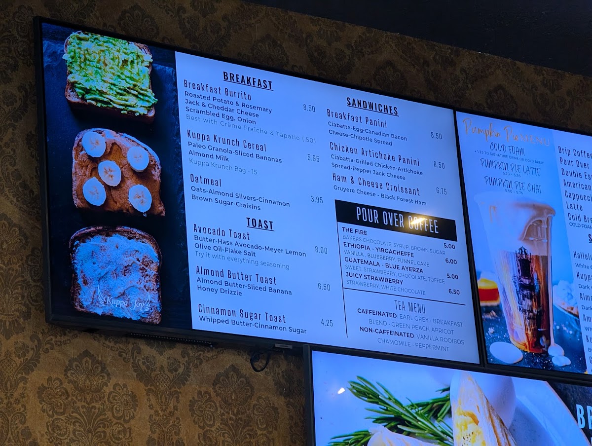 Menu Kuppa Joy Coffee House - Fresno-1