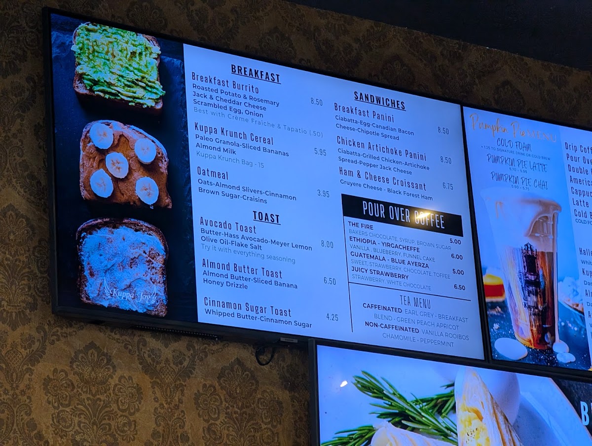Menu Kuppa Joy Coffee House - Fresno-3